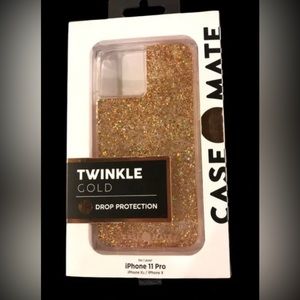 NIB Case Mate Twinkle Gold iPhone 11 Pro, Xs, X Drop Protection Case